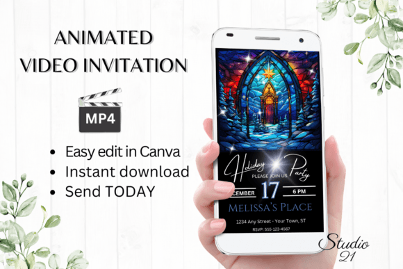 Download Christmas Holiday Party Invitation - Holiday Collection