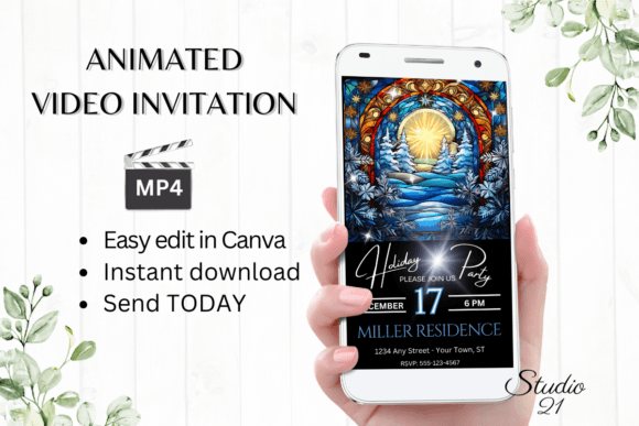 Download Christmas Holiday Party Invitation - Holiday Collection