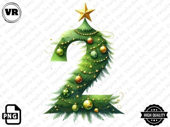 Download Holiday Typeface and Number Clipart PNG - Holiday Collection