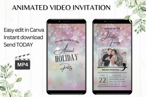 Download Christmas Holiday Party Invitation - Holiday Collection