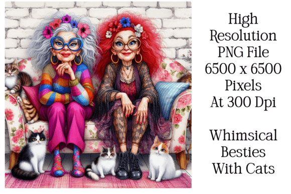 Download Eccentric Grandmas &amp; Feline Friends - Grand Collection