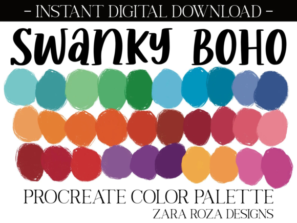 Download Swanky Boho Procreate Color Palette - Swanky Collection
