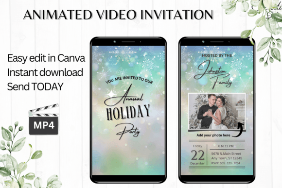 Download Christmas Holiday Party Evite - Holiday Collection