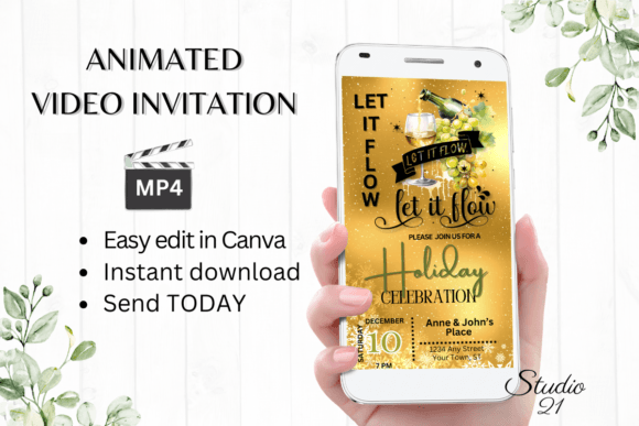 Download Christmas Holiday Party Invitation - Holiday Collection